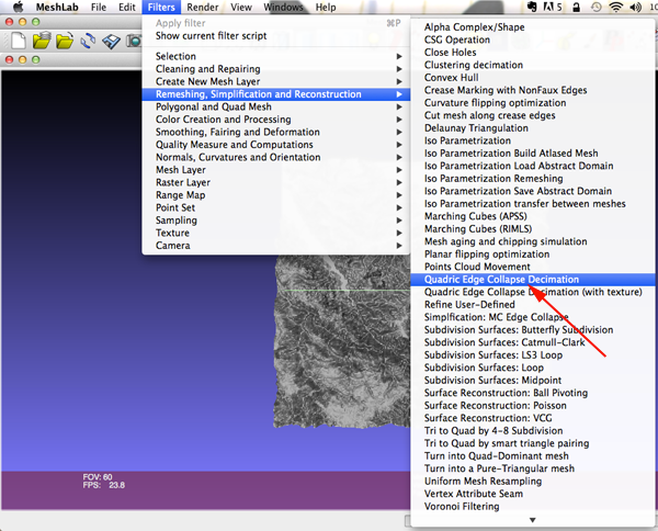 meshlab quadric edge collapse decimation