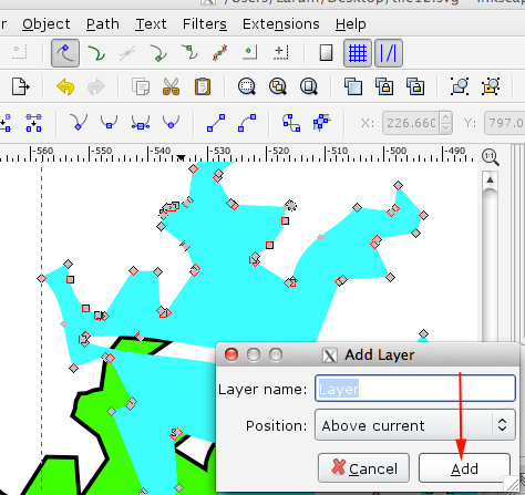 inkscape ruler inches