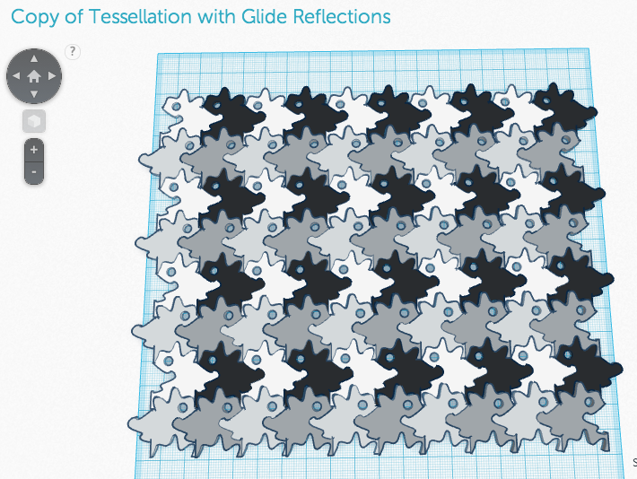 glide reflection tessellation square