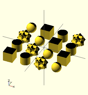 openscad for loop